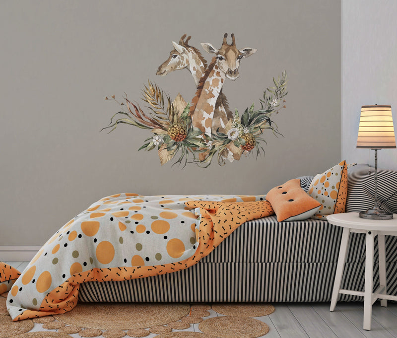 Giraffe Heads Wall Stickers