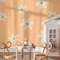 Daisy Wall Mural, Wild Flowers