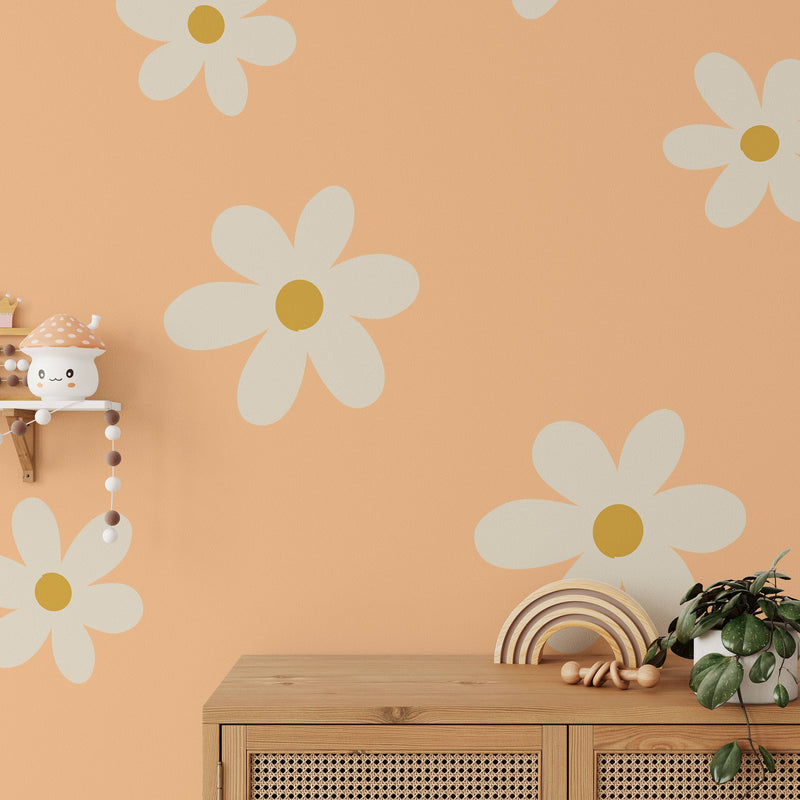 Daisy Wall Mural, Wild Flowers